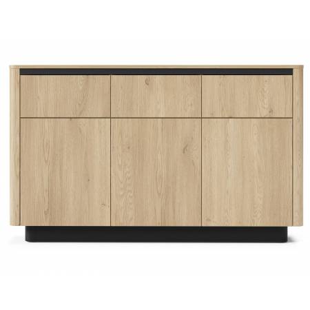 Komoda z szufladami 163 cm TIAGO dąb cremona + czarny